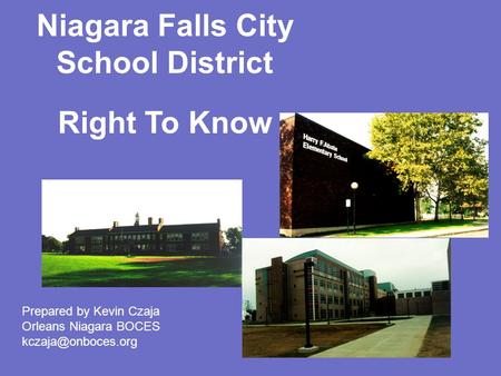 Niagara Falls City School District Right To Know