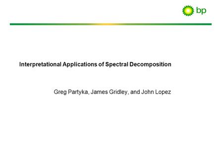 Interpretational Applications of Spectral Decomposition