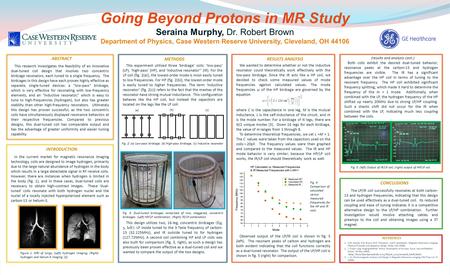 (results and analysis cont.) Both coils exhibit the desired dual-tuned behavior; resonance peaks at the carbon-13 and hydrogen frequencies are visible.