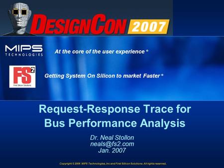 Request-Response Trace for Bus Performance Analysis