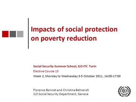 Impacts of social protection on poverty reduction