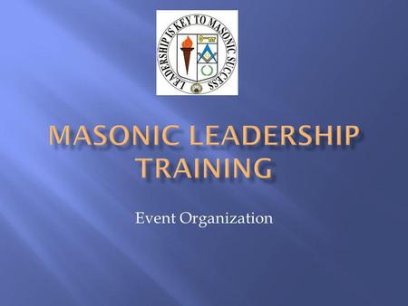 Masonic Leadership Training