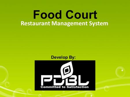 Restaurant Management System