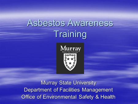 Asbestos Awareness Training