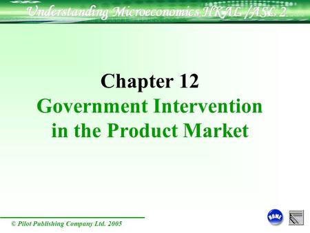 © Pilot Publishing Company Ltd. 2005 Chapter 12 Government Intervention in the Product Market.