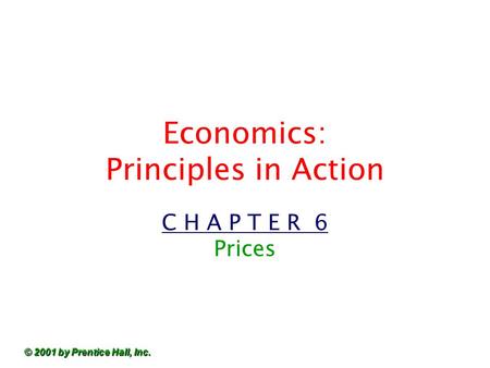 Economics: Principles in Action