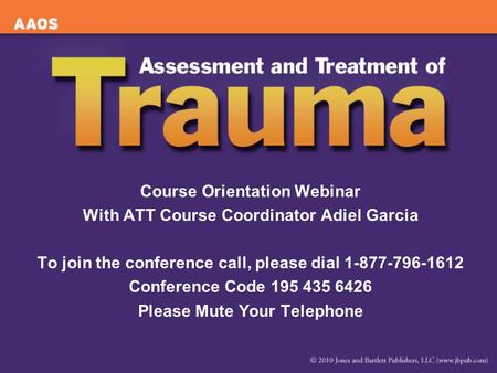 Course Orientation Webinar With ATT Course Coordinator Adiel Garcia