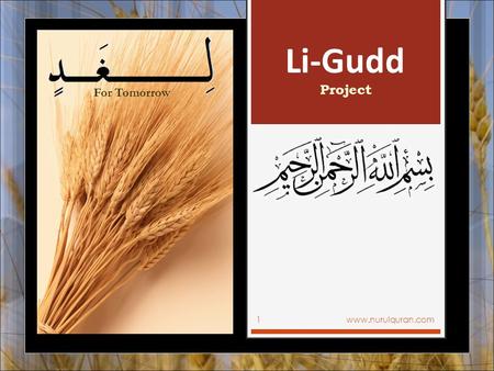 Li-Gudd For Tomorrow Project www.nurulquran.com.