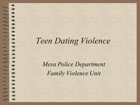 Mesa Police Department Family Violence Unit