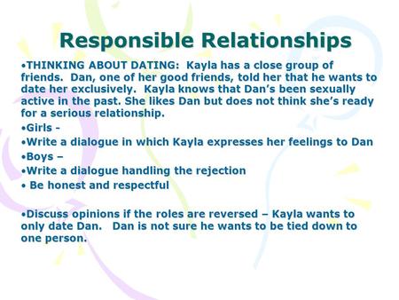 Responsible Relationships