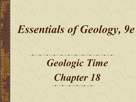 Essentials of Geology, 9e