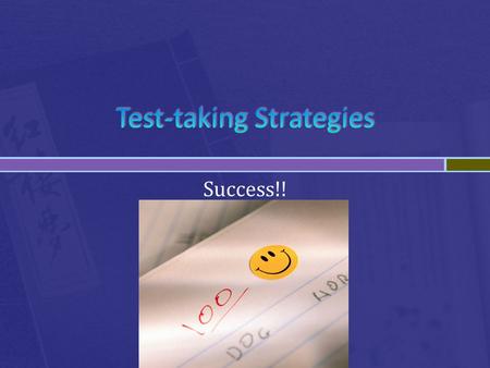 Success!!. Challenge negative thoughts Controlled breathing Desensitize yourself to the fear response Muscle relaxation Imagery Over prepare Exercise.