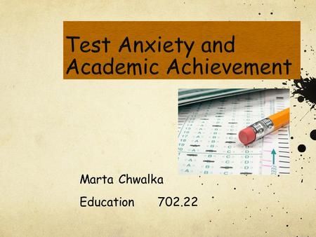 Marta Chwalka Education 702.22. Table of Contents : Introduction: Statement of the Problem Review of Literature Statement of the Hypothesis.