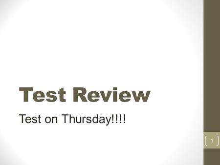 Test Review Test on Thursday!!!! 1. The most powerful Mechanical weathering force is frost wedging. 2.