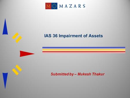 IAS 36 Impairment of Assets