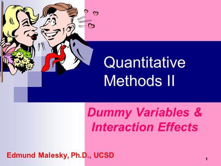 Quantitative Methods II