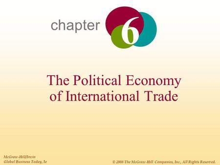 The Political Economy of International Trade