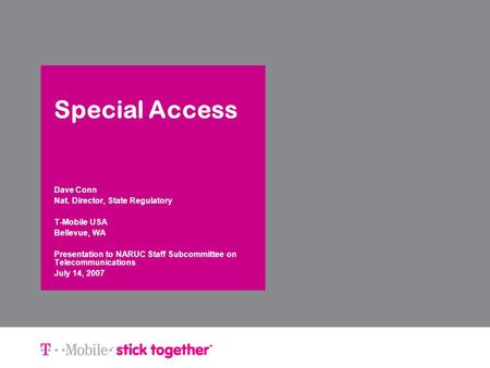 T-Mobile | stick together