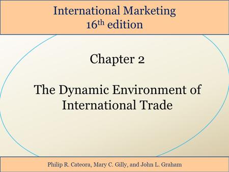 The Dynamic Environment of International Trade