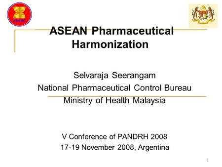 ASEAN Pharmaceutical Harmonization