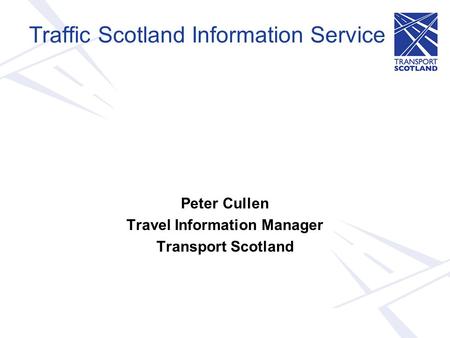 Traffic Scotland Information Service