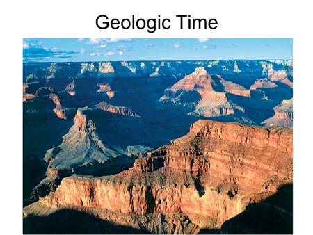 Geologic Time.