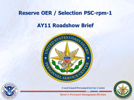 Reserve OER / Selection PSC-rpm-1