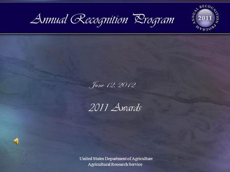 Annual Recognition Program