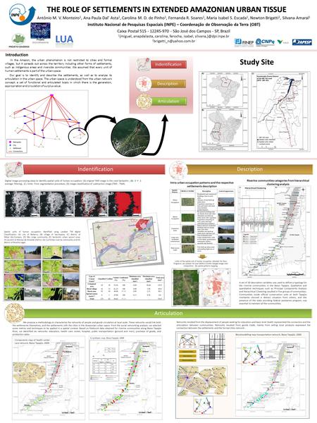 THE ROLE OF SETTLEMENTS IN EXTENDED AMAZONIAN URBAN TISSUE Antônio M. V. Monteiro 1, Ana Paula Dal Asta 1, Carolina M. D. de Pinho 1, Fernanda R. Soares.