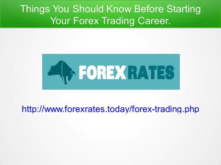 Things You Should Know Before Starting Your Forex Trading Career.