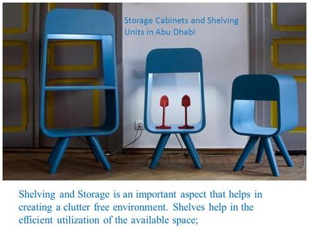 Storage Cabinets and Shelving Units in Abu Dhabi
