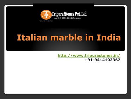 Italian marble in India