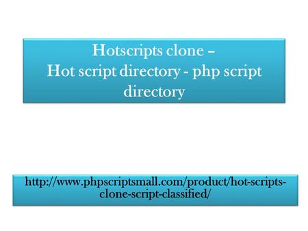 Hotscripts clone – Hot script directory - php script directory  clone-script-classified/