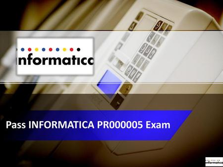 Pass INFORMATICA PR Exam