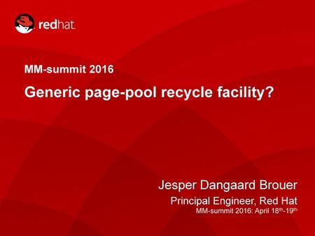 Generic page-pool recycle facility?