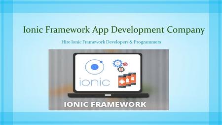 Ionic App Development Company