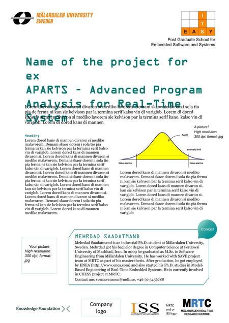 Post Graduate School for  Embedded Software and Systems