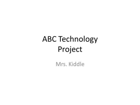 ABC Technology Project