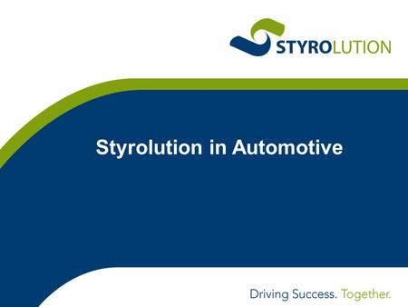 Styrolution in Automotive