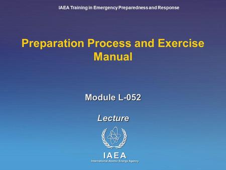 Preparation Process and Exercise Manual