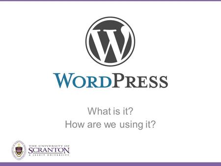 What is it? How are we using it?. Joe Casabona System Integrator & Web Developer University of Scranton Responsive Design with.