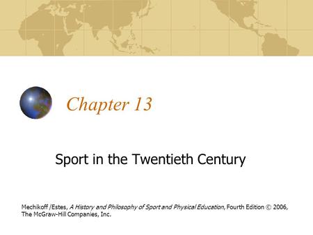 Sport in the Twentieth Century