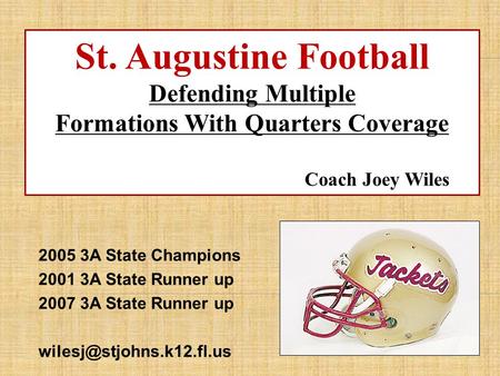 Formations With Quarters Coverage