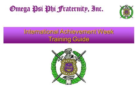 International Achievement Week Training Guide