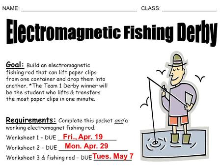 Electromagnetic Fishing Derby