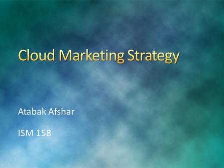 Atabak Afshar ISM 158. Cut resources to lesser-performing partners Small portion of partners generate most of Revenue Losing their sales result in losing.