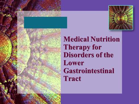 Normal Function of Lower GI