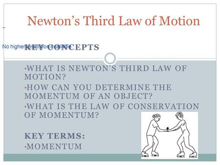 Newton’s Third Law of Motion