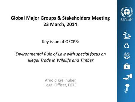 ILLEGAL WILDLIFE TRADE Global illegal wildlife trade (excl. timber) worth $15-20 billion annually – together recognized as the fourth largest global illegal.