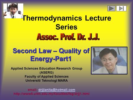 Thermodynamics Lecture Series